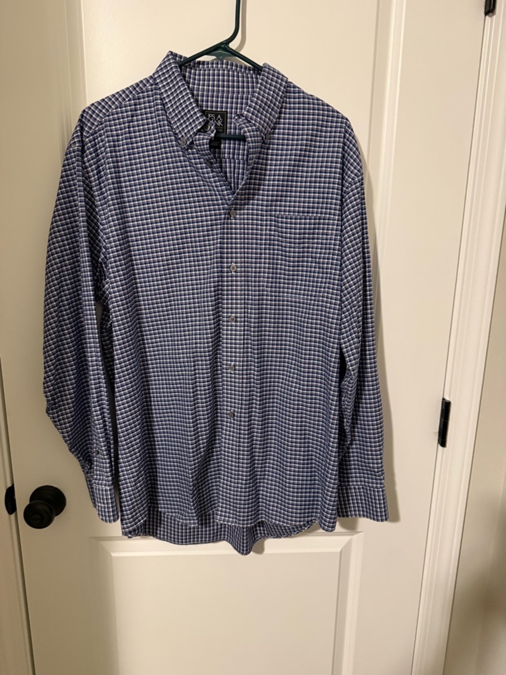 Jos.‎ A. Bank Blue Check Button-Down Shirt